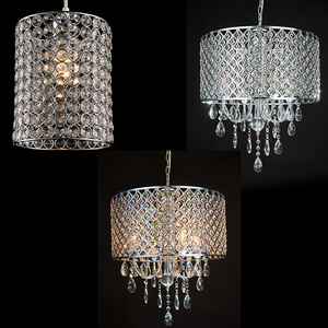Small Led Fashion Round <b>Chandeliers</b> Ceiling Luxury Living Room Staircase Indoor <b>Crystal</b> Pendant <b>Light</b> - Product Image 1