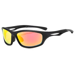 Новый Пользовательский логотип уличные спортивные велосипедные очки с настоящим покрытием пленка HD UV400 поляризованные солнцезащитные очки для мужчин и женщин