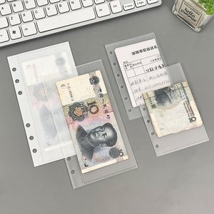 Enveloppes Budget Transparentes Givré à 6 Trous en PP, Reliure Mobile, Personnalisées, <span class=keywords><strong>Organiseur</strong></span> d'Argent A6 <span class=keywords><strong>A7</strong></span> sans Fermeture Éclair pour Espèces - Product Image 3