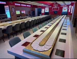 Individuelle Größe rotierender Hotpot BBQ Buffet Sushi Förderbandsystem - Product Image 1