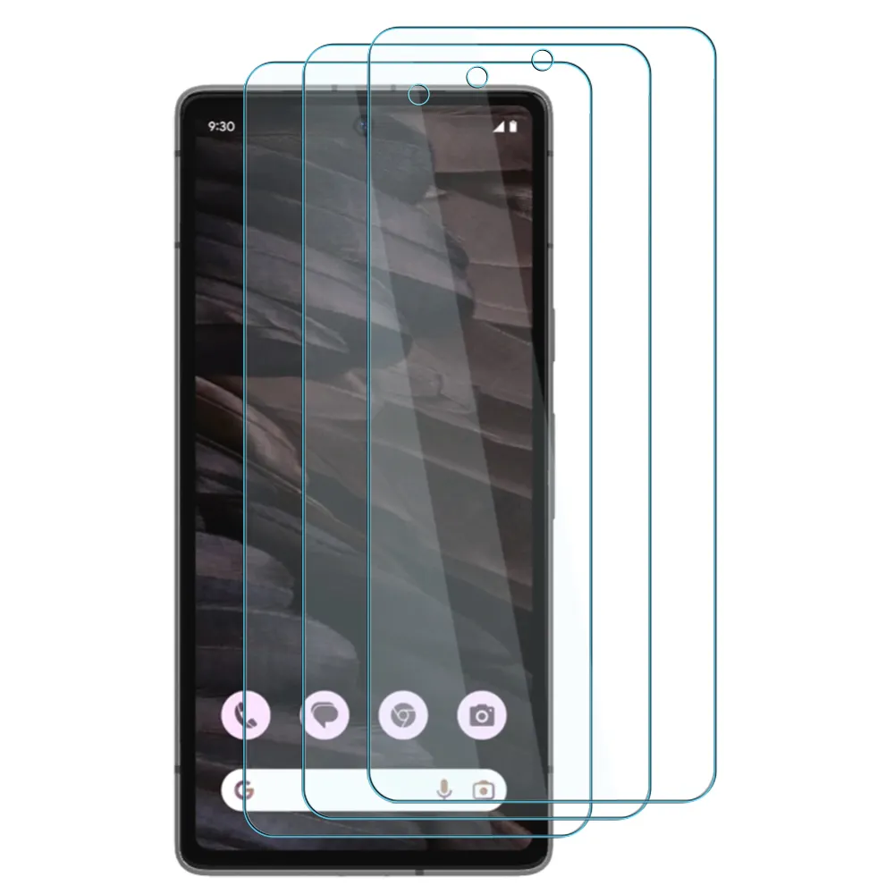 Kaca Tempered pelindung layar ponsel, kaca Tempered untuk Google Pixel 7a 8 6 Pro 6 5 5a Pxiel 4 4a 3 XL Pixel 6a 2.5D