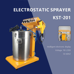 KFB Vente directe d'usine Pulvérisateur de poudre électrostatique Offre Spéciale Fonctionnement simple Type de tête plate 300-400 g/min Volume de pulvérisation Métal - Product Image 4