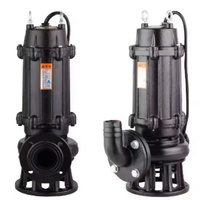 Pompe à eaux usées submersible ZCMAX WQ 5,5KW 7,5KW, pompe à eaux usées robuste en fonte pour drainage industriel, agricole et de sous-sol