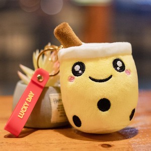 LLavero de té de burbujas de 10cm, colgante de juguete de peluche suave, muñeco <span class=keywords><strong>Boba</strong></span> relleno, <span class=keywords><strong>mochila</strong></span> Kawaii, decoración <span class=keywords><strong>Boba</strong></span> Plushie - Product Image 6