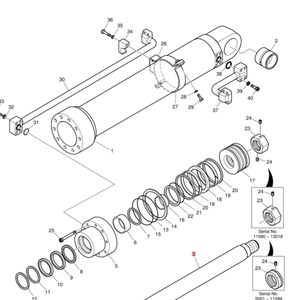 Doosan <span class=keywords><strong>bobcat</strong></span> dx225lc máy xúc dính thủy lực xô xi lanh 400310-00511 Piston Xây dựng bộ phận máy móc bán buôn - Product Image 6