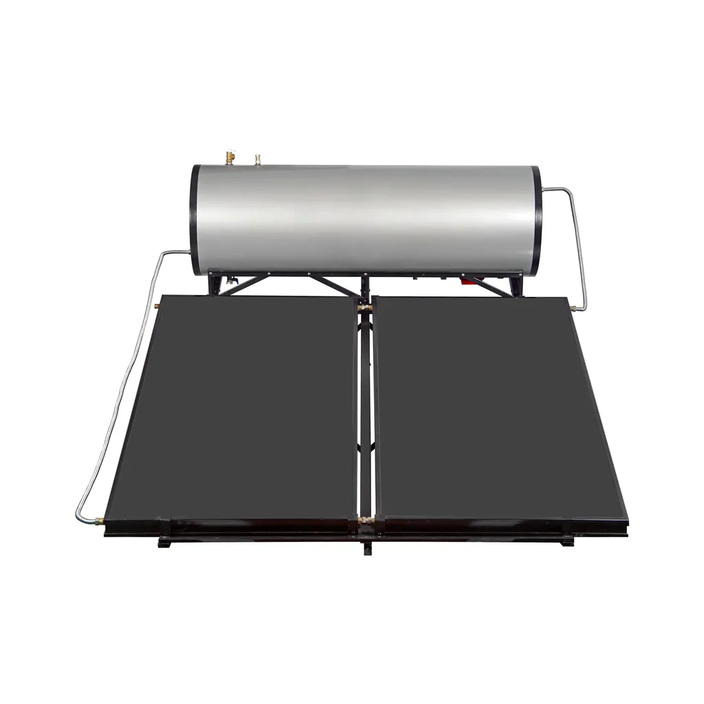 flachpanel-solardach-wassererwärmer auf dem dach