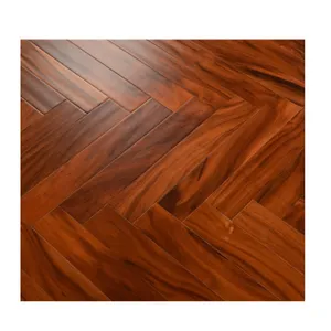 Usine en Chine Parquet en bois massif Bois véritable de luxe Rouge d'acacia Parquet industriel naturel en bois dur