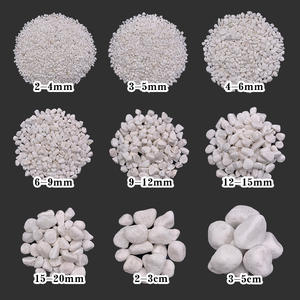 Galets blancs polis naturels, gravier de rivière, pierres <span class=keywords><strong>pour</strong></span> aménagement paysager de jardin, pavage de sentiers, décoration d'aquarium, <span class=keywords><strong>blanc</strong></span> pur - Product Image 2