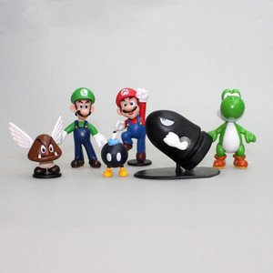 Figuras de Acción de <span class=keywords><strong>Mario</strong></span> <span class=keywords><strong>Bros</strong></span> al por Mayor, Tamaño Súper Mini Real de 2.5 Pulgadas (3-6cm), Juego de 6 Piezas de PVC - Product Image 4