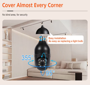 Hikwifi 5g 360 toàn cảnh Wifi HD tầm nhìn ban đêm <span class=keywords><strong>IP</strong></span> Mini Home an ninh không dây bóng đèn PTZ Home an ninh máy ảnh - Product Image 5