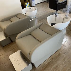 Fauteuil de lavage multifonction ergonomique moderne en cuir PU avec bac en céramique et chaise écologique – Vente en gros usine - Product Image 1