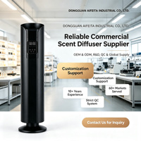 Diffuseur d'huiles essentielles sans eau, sur pied, en métal, 1000 ml, avec application, pour les grands espaces intérieurs d'hôtels