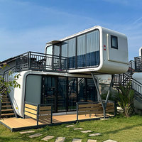 Maison capsule spatiale de luxe préfabriquée, maison capsule spatiale mobile avec livraison rapide du fabricant