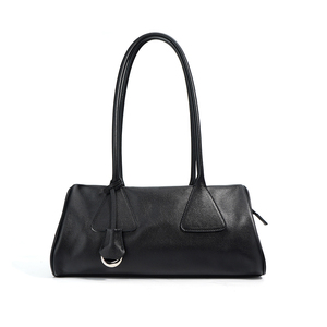 Sac à bandoulière de <span class=keywords><strong>luxe</strong></span> en cuir de vachette pleine fleur pour femme, style français, sac à main classique noir 2026 - Product Image 5