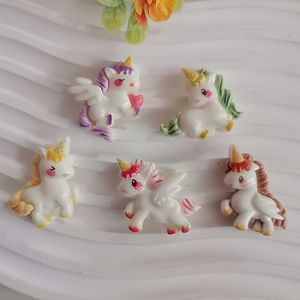 100 pièces de résine, mignonnes <span class=keywords><strong>nuages</strong></span> de dessin animé, arc-en-ciel, baguette magique, série <span class=keywords><strong>licorne</strong></span>, scrapbooking, bricolage, bijoux, pinces à cheveux, accessoires pour coque de téléphone - Product Image 3