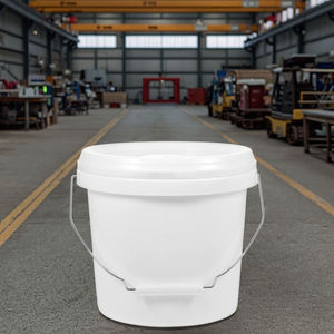 Seau en plastique PP durable de <span class=keywords><strong>20</strong></span> <span class=keywords><strong>litres</strong></span>, multi-usages, avec poignée en fer et couvercle, qualité alimentaire, sans BPA, recyclable, seau à peinture - Product Image 2