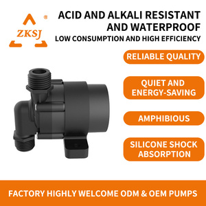 Mini <span class=keywords><strong>pompe</strong></span> à eau solaire submersible <span class=keywords><strong>silencieuse</strong></span> BLDC DC 12V & 24V pour utilisation avec des liquides, petites pompes à fontaine par Zksj - Product Image 1