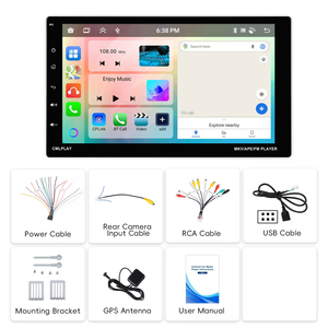 วิทยุติดรถยนต์ Podofo 9 นิ้ว 4+64GB ระบบแอนดรอยด์ รองรับ CarPlay และ Android Auto พร้อมบลูทูธ ไวไฟ วิทยุ EQ DSP GPS ในตัว หน้าจอ IPS ปรับได้ - Product Image 6