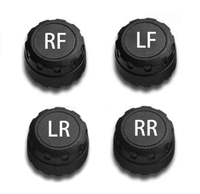 Système de surveillance de la sécurité des pneus TPMS pour voiture Écran LCD numérique à énergie solaire Alarme de sécurité automatique Capteur de pression des pneus externe