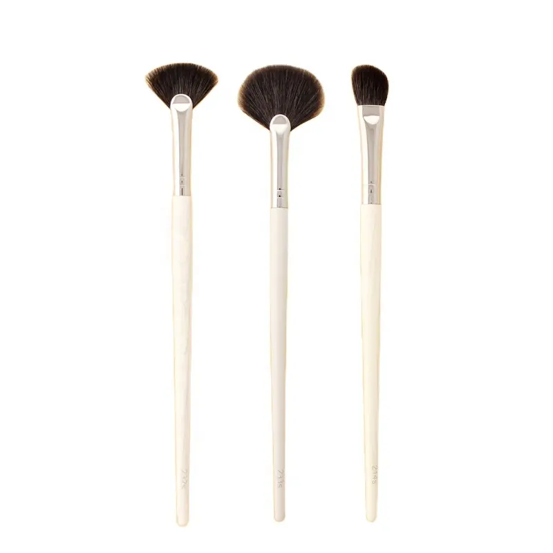 BELLEZA luxury highend custom your own brand flamingo white makeup brush set