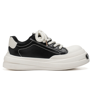 Nouvelles chaussures de sport décontractées à lacets, à bout rond, à talon épais, durables, de couleur blanche, tendance automne - Product Image 2