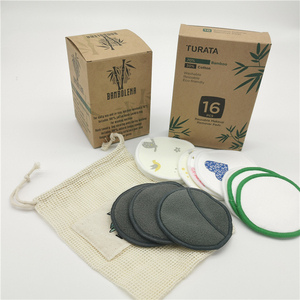 Cotons démaquillants réutilisables, 12 pièces, tampons de maquillage en coton biologique - Product Image 2