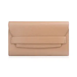 full grain saffiano leather women clutch bag