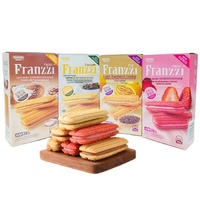 Fari-z 92g Snacks de bureau à faible teneur en sucre Matcha Osmanthus Oolong Latte Fraise Crème Sandwich Cookies - Biscuits sucrés aux saveurs variées