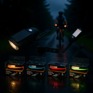 Luz LED Solar para Bicicleta EB, 4 Modos, ABS, Impermeable, Batería Recargable, Montaje en el Manillar Trasero, Accesorio para Ciclismo - Product Image 2