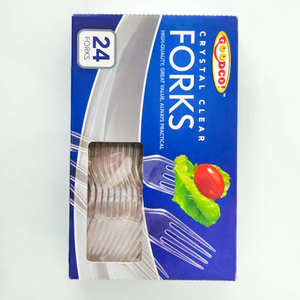 Fourchettes en <span class=keywords><strong>plastique</strong></span> transparent écologiques YuanYi, lot <span class=keywords><strong>de</strong></span> 24, robustes, jetables, <span class=keywords><strong>de</strong></span> qualité supérieure, <span class=keywords><strong>pour</strong></span> fêtes et pique-niques - Product Image 4