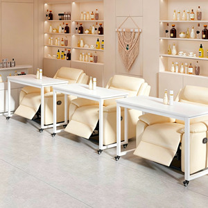 Mesa de Manicura Móvil con Ruedas, Mesa de Uñas Moderna y Extraíble para Salón de Belleza - Product Image 4
