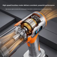NOUVEAU - Aspirateur de voiture sans fil 120W 80000RPM, moteur sans balais, haute puissance, multi-usages, souffleur et aspirateur détachable