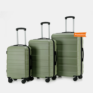 사용자 정의 로고 OEM 공장 <span class=keywords><strong>3</strong></span> 개 비즈니스 여행 휴일 남여 공용 하드 케이스 트롤리 여행 가방 세트 - Product Image 1