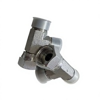 Adaptateur de tube droit hydraulique de haute précision à tolérance personnalisée, en acier au carbone et en acier inoxydable