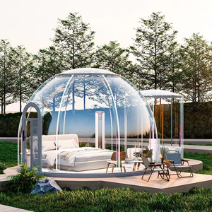 Prefabbricata casa trasparente cupola cabina all'aperto PC camera con bolle stellate <span class=keywords><strong>Glamping</strong></span> tende per feste da pranzo campeggio - Product Image 2