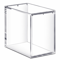 Boîte de présentation magnétique transparente en acrylique avec espace intérieur de 141 x 81 x 129 mm