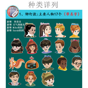 Masques de personnage en PVC pour l'enseignement des langues étrangères en anglais au primaire (PEP) - Product Image 5