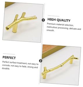 <b>Gold</b> Twig <b>Pulls</b> Branch Zinc Alloy Decorative Cabinet Wardrobe Furniture Door <b>Drawer</b> Knobs <b>Pulls</b> Handles Hardware - Product Image 3