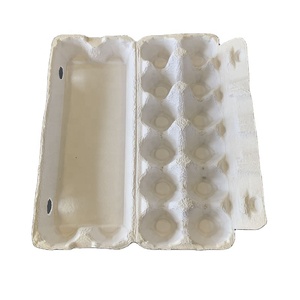 Bandejas de huevos 12 huevos de Pollo de la caja de papel de pulpa 2x6 de cartón de huevo