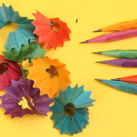 Crayon de sécurité pour enfants avec pointe arrondie, crayon en bois non toxique pour la pratique de l'écriture préscolaire