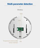 Surveillance environnementale PM2.5 PM10 PM1.0 TVOC CO2 CO HCHO Température Humidité Meilleur moniteur de qualité de l'air intérieur pour les bâtiments et les bureaux