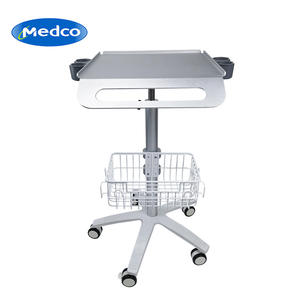 รถเข็นคอมพิวเตอร์ทางการแพทย์ Tianliying รุ่น MT012 แบบยกได้ พร้อมตะกร้าเก็บของ รถเข็นโรงพยาบาล - Product Image 3