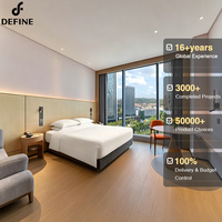 Solution clé en main pour projets hôteliers et d'appartements professionnels : mobilier de chambre de luxe personnalisé, mobilier d'hôtel moderne, ensembles de meubles de chambre.