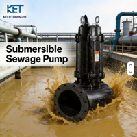 Pompe submersible industrielle haute pression 15HP pour le traitement des eaux usées domestiques, des effluents d'étangs à poissons et des débris.