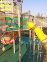 Structure de jeu d'aventure pour enfants ROPECUBE, équipement de terrain de jeu extérieur personnalisé pour grands parcs pour enfants, entraînement en plein air C