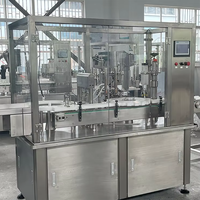 Máquina Automática Eléctrica para Llenado de Botellas de Vidrio con Gotero para Aceites Esenciales, con PLC y Alta Precisión