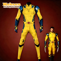 Costume de cosplay Wolverine personnalisé de haute qualité, 3 ensembles, combinaison moulante, robes, leggings pour adultes, unisexe, tricoté sur mesure