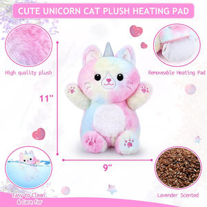 Produits tendance 2024 nouveautés personnalisées licorne <span class=keywords><strong>chat</strong></span> animaux en peluche <span class=keywords><strong>coussin</strong></span> <span class=keywords><strong>chauffant</strong></span> au <span class=keywords><strong>micro</strong></span>-ondes pour les crampes et le soulagement de la douleur des règles - Product Image 5