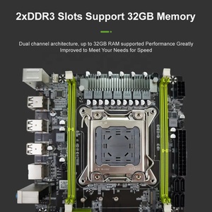SEJISHI Micro ATX Intel Xeon LGA2011 <span class=keywords><strong>DDR3</strong></span> PC Gaming Mainboard Venta caliente 128GB Intel X79 Desktop Gaming <span class=keywords><strong>Motherboard</strong></span> Double - Product Image 4