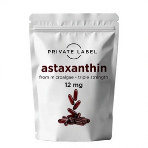 Cápsulas de Astaxantina 12mg a Granel, Extracto de Microalgas, Fabricante OEM ODM, Marca Privada, GMP - Product Image 1